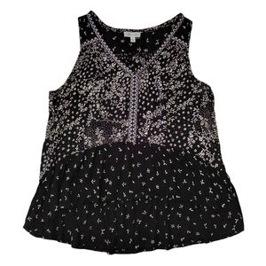 Patrons of Peace Black and White Floral Blouse